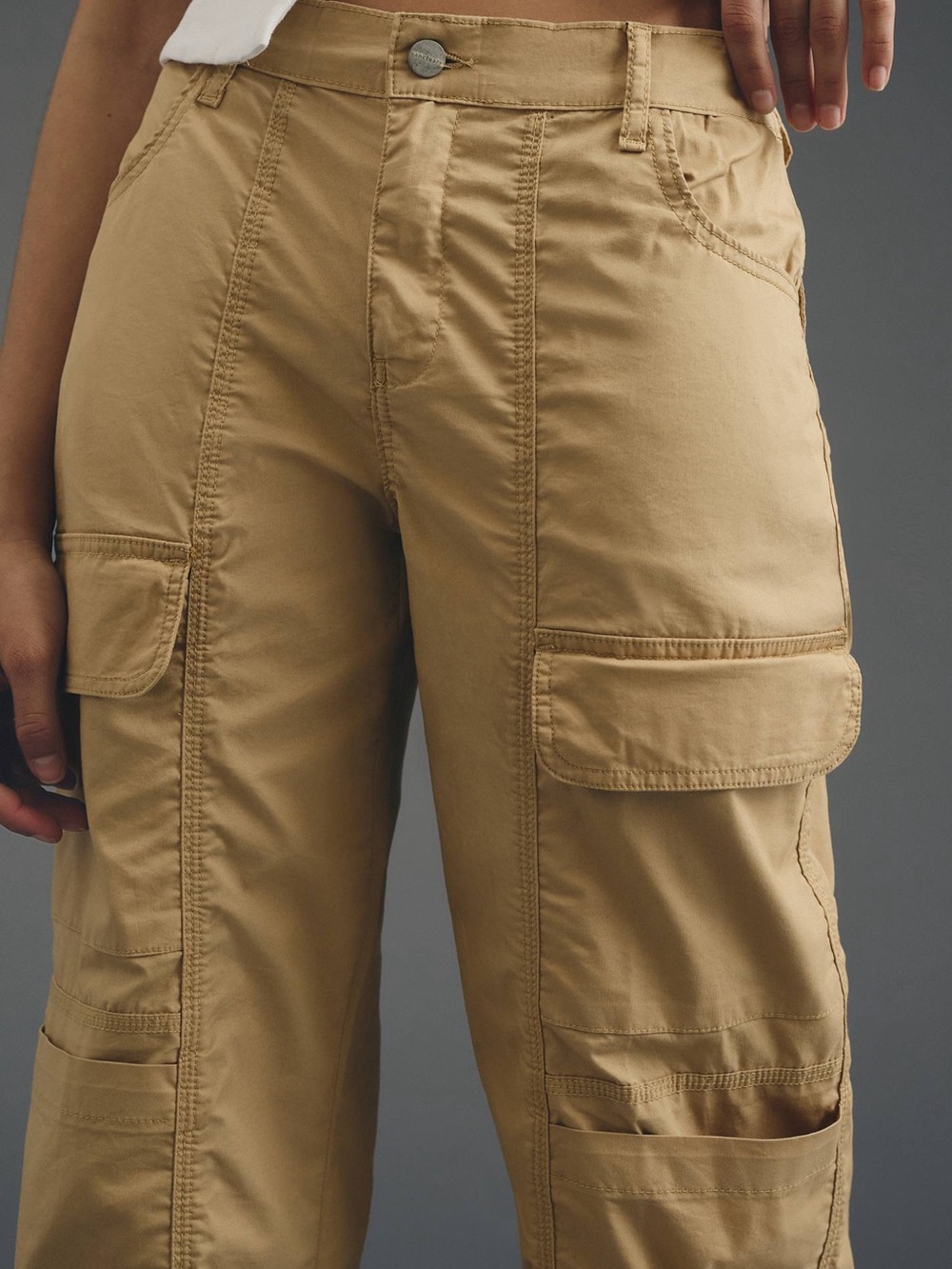 Anthropologie Sanctuary Cali Cargo Pants khaki Utility Pants NWT Size 2 - Picture 3 of 13